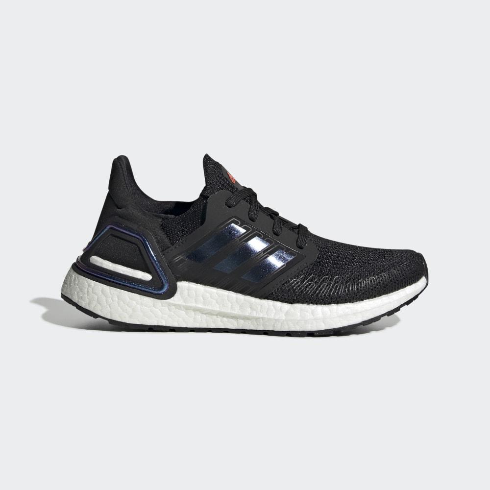 Adidasi Alergare Adidas Ultraboost 20 Fete Romania - Negrii/Albastri Violet/Albi EG4861